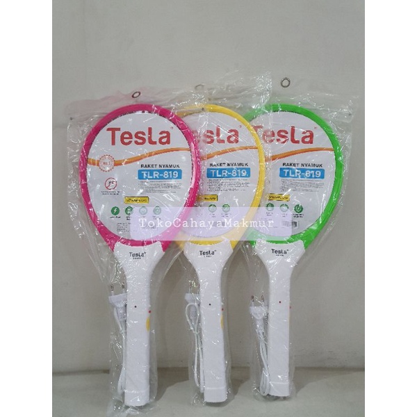 Raket Nyamuk Rechargeable Multi Function Kabel Cas TLR-819 Tesla