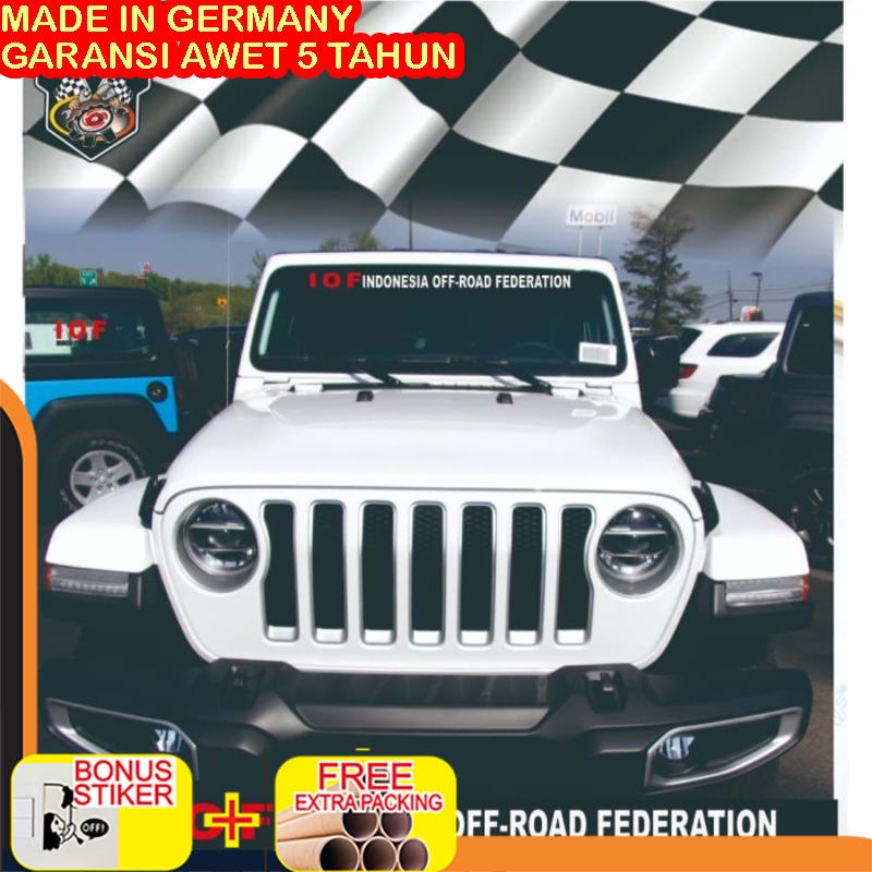 Murah STIKER CUTTING KACA MOBIL IOF OFF ROAD 60 CM Keren