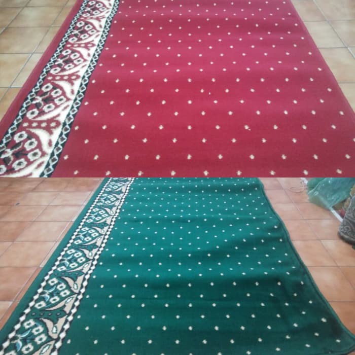 Sajadah Roll / Karpet Masjid / Karpet Mushola Motif Bintik | Shopee