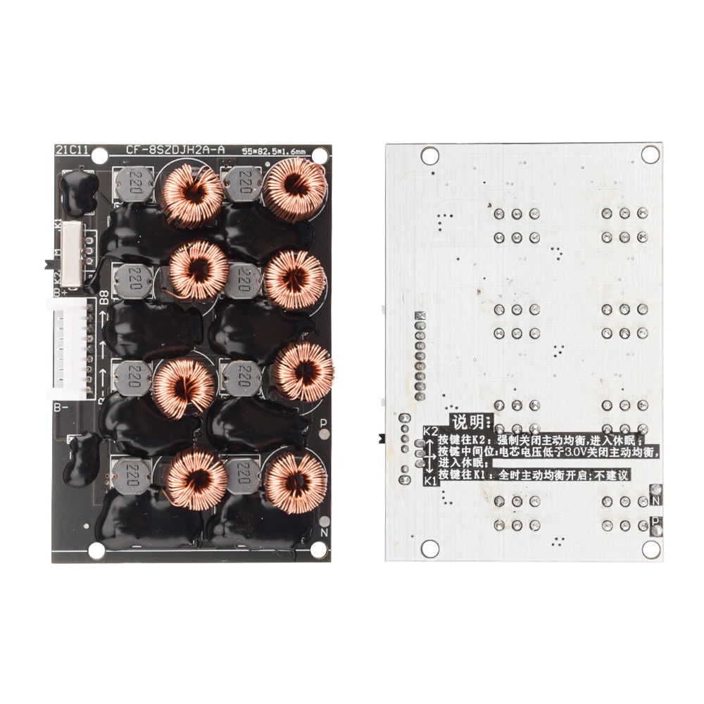 2a 4s / 8s Papan Transfer Keseimbangan Energi Baterai Li