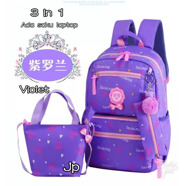 Tas Sekolah Ransel kerja /Tas Wanita SET Anello-2