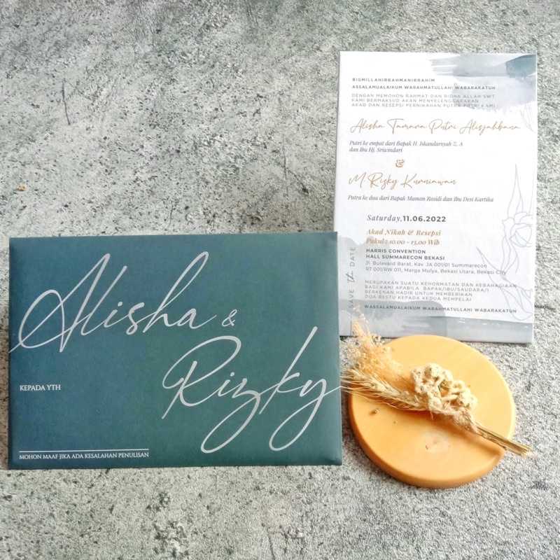 UNDANGAN PERNIKAHAN DENGAN AMPLOP | UNDANGAN PERNIKAHAN MURAH DAN ELEGAN | UNDANGAN PERNIKAHAN UNIK