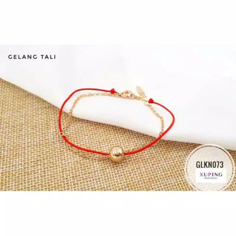 Gelang Tali emas 24k bola Xuping