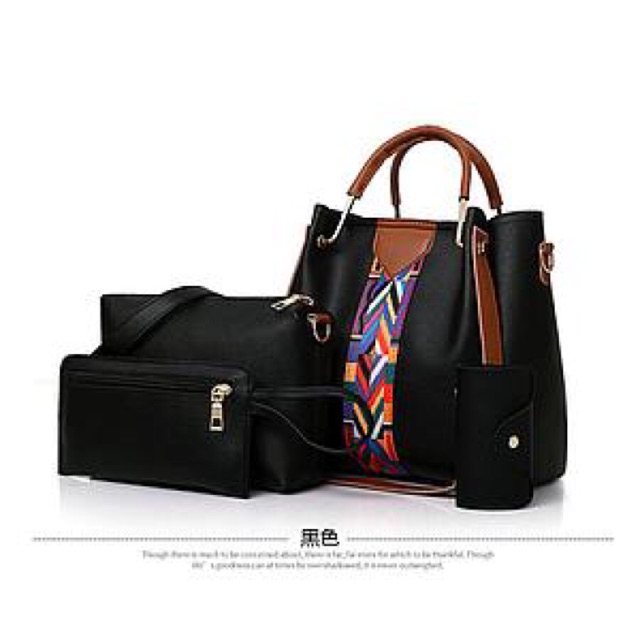 SG1320 Syafniegalery tas set 4in1 handbag Tasfashion impor batam dompet cluth gantungan 3108 3165