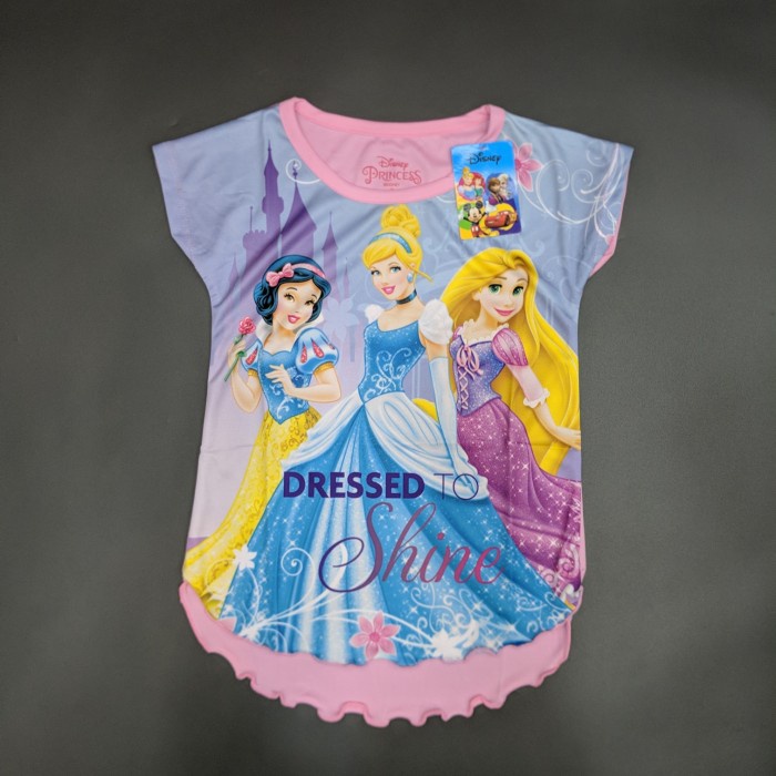 Disney Original Princess Kaos Baju Anak Perempuan Pakaian 15080369 - 4 Import murah realpict