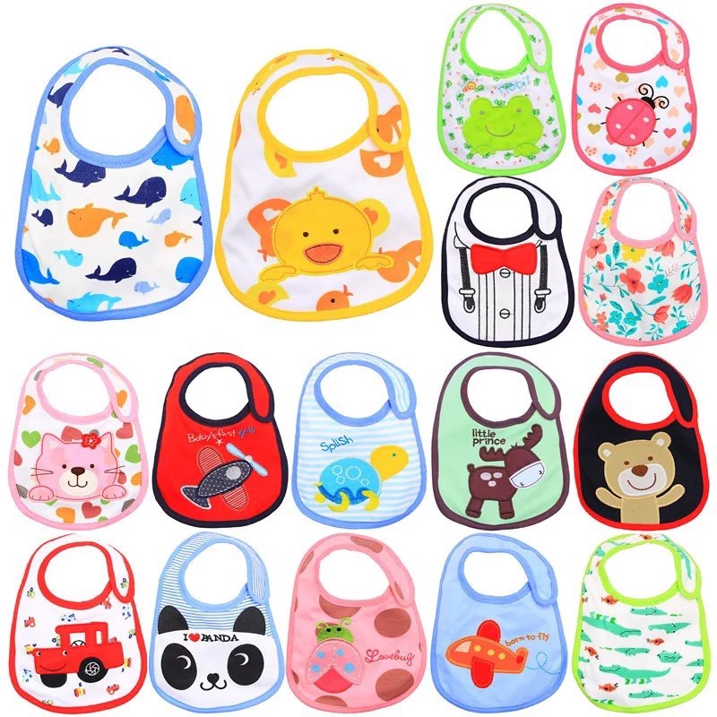 Slaber Bayi / Tatak Iler Bayi Waterproof Motif Cute