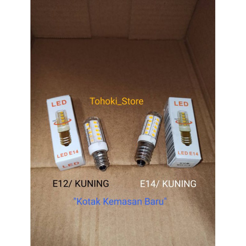 lampu LED kulkas/hias/sembahyang PUTIH/ KUNING (E12/E14)