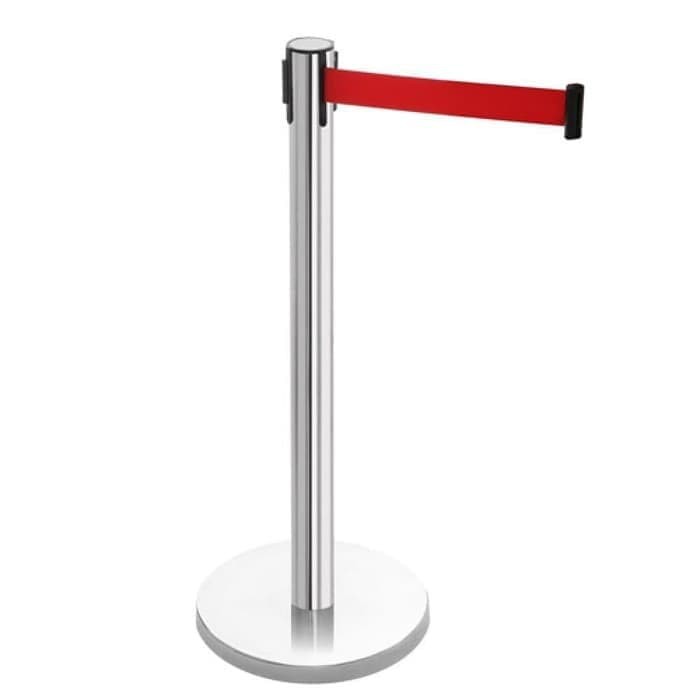 

TIANG ANTRIAN BANK PITA BIRU DAN MERAH STAINLESS RAILING STAND