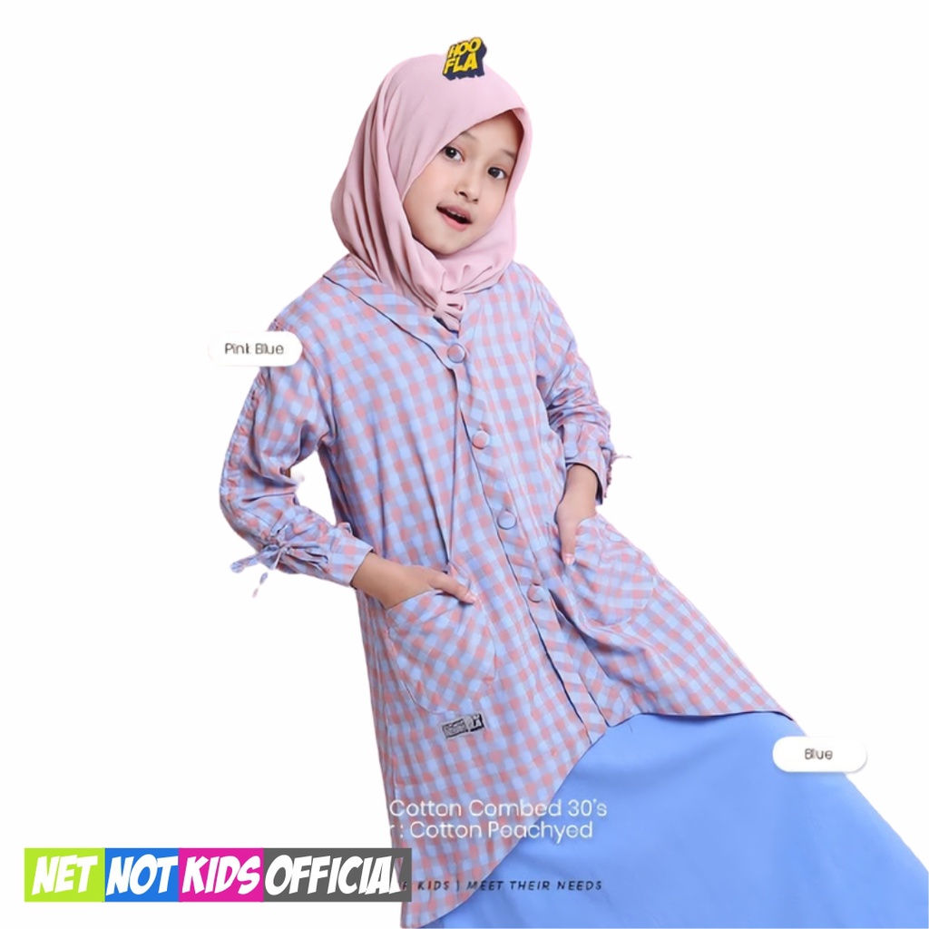 GAMIS ANAK PEREMPUAN LENGAN PANJANG  HOOFLA MISORA SET OUTER