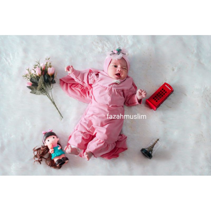 Baju muslim gamis bayi dan anak perempuan