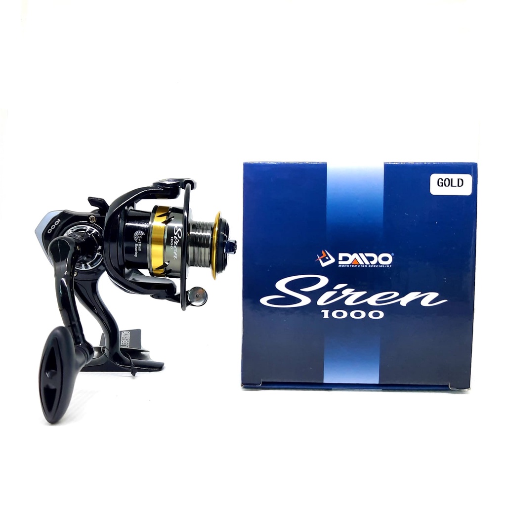 Reel Pancing DAIDO SIREN 1000-4000 ONE WAY 5+1BB Drag 9Kg Sangat KUAT dan MURAH