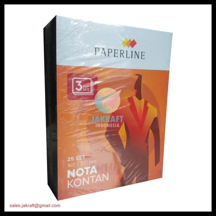 

Nota Kontan Bon Paperline Besar 3 Rangkap Ply Ncr Isi 75 Lembar Kode 315