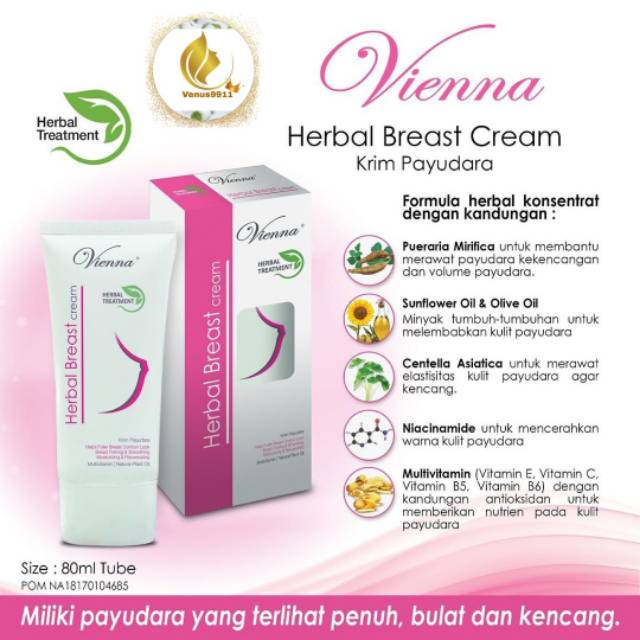 PENGENCANG PAYU DARA / PEMUTIH PAYU DARA / KRIM PAYUDARA VIENNA BREAST /