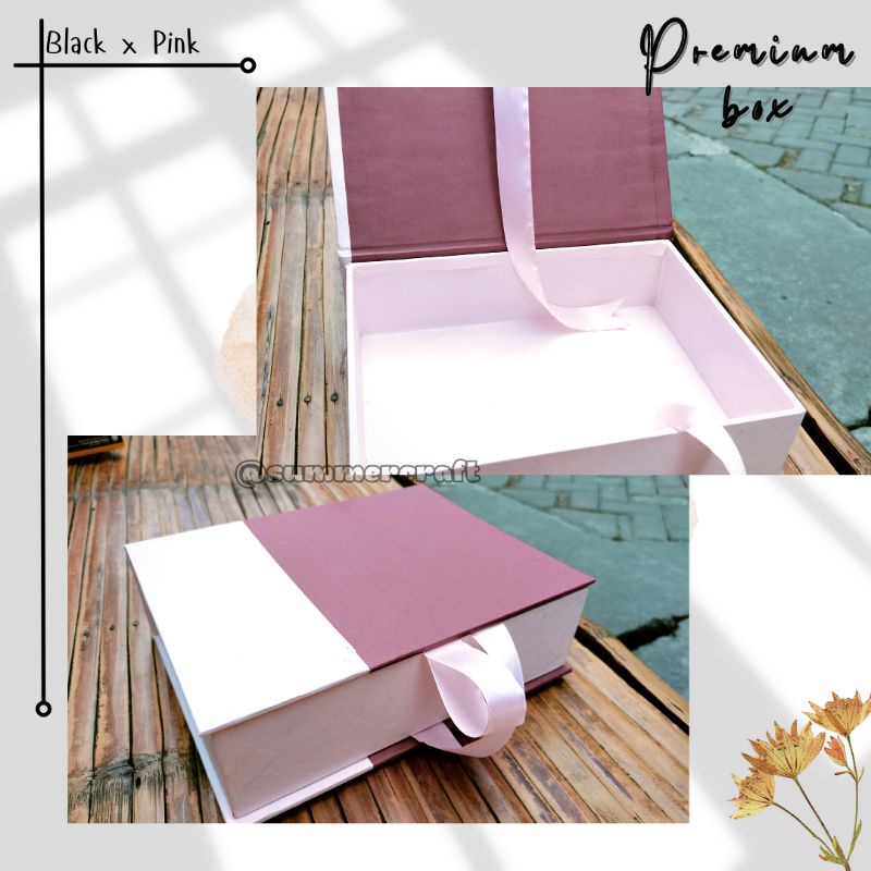 

TWO TONE PREMIUM BOX RED VELVET SIZE XL || HARD BOX || GIFT BOX