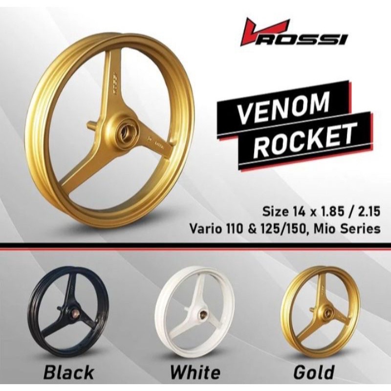 Velg VRossi Rocket Palang 3 Mio Yamaha Mio 115 Sporty Smile Fino Mio Soul Mio J  mio m3 xeon karbu x