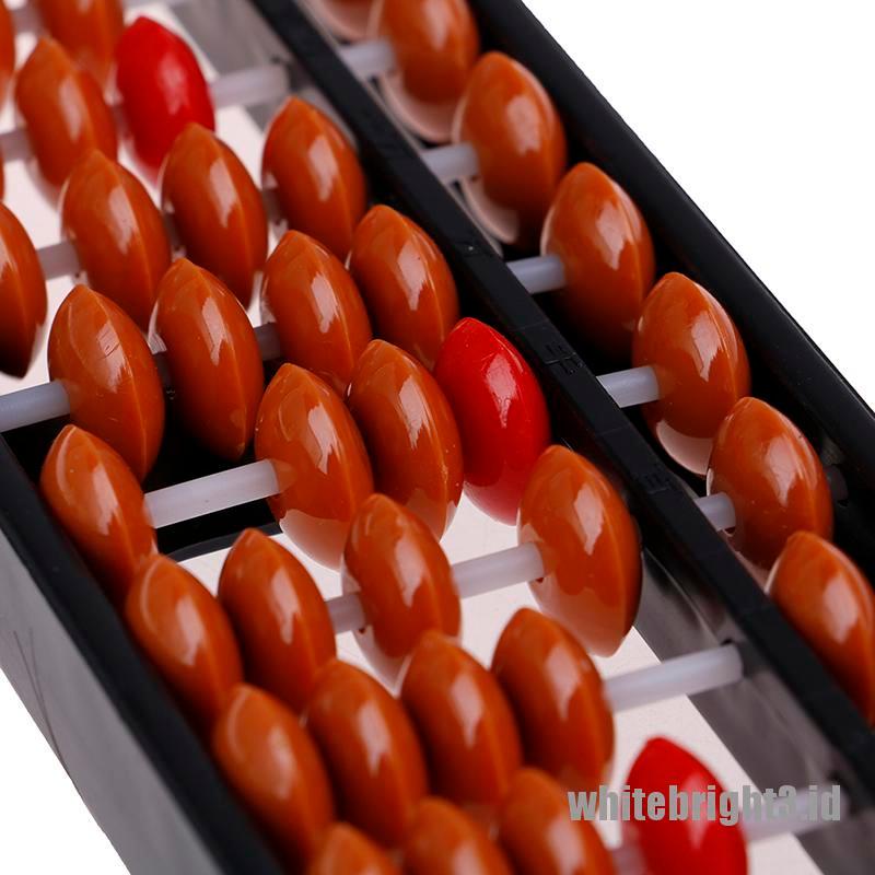 {white3} 13 Grades abacus beads column kid school learning tools educational math toys