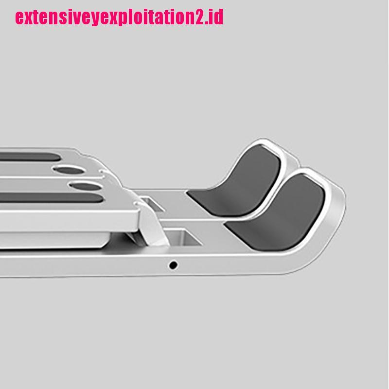 &lt; E2id &amp; &gt; Stand Holder Laptop / MacBook Pro Bahan Aluminum Alloy Bisa Dilipat