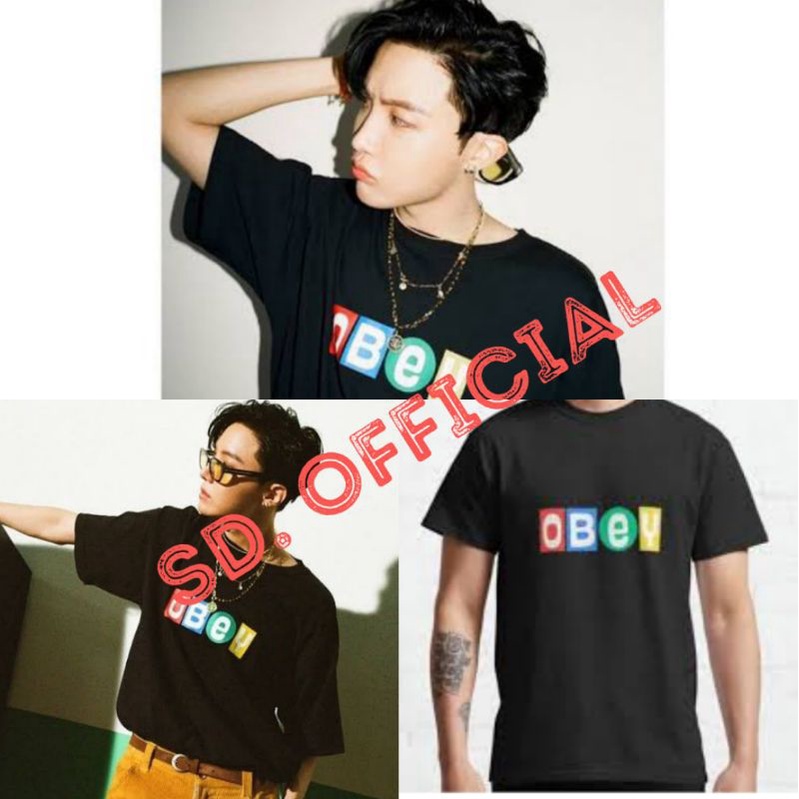 Kaos T-shirt BTS J-Hope OBEY Free Foto BTS