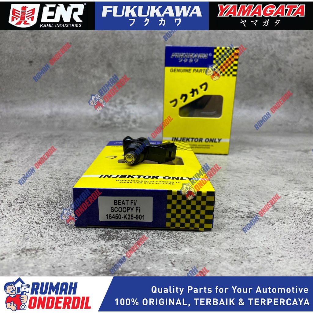 INJECTOR INJEKTOR BEAT FI, SCOOPY FI, VARIO 110 FI NON ESP (STATER KASAR) 6 HOLE 16450-K25-901 FUKUK