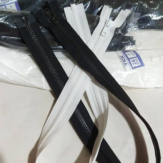 Resleting jaket 40cm sampai 70 cm YKK rit jaket gigi besar sleting jaket ziper kebutuhan konfeksi