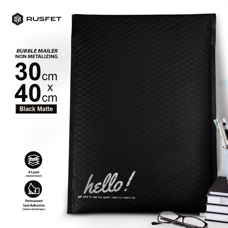 Amplop Bubble Mailer BLACK Premium