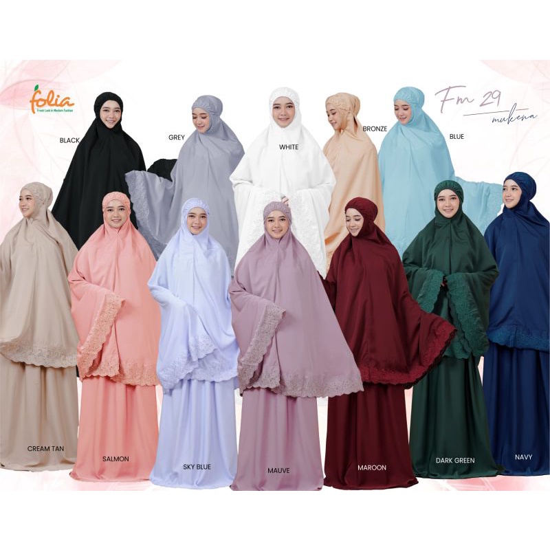 Mukena Katun bordir dari Folia FM 29