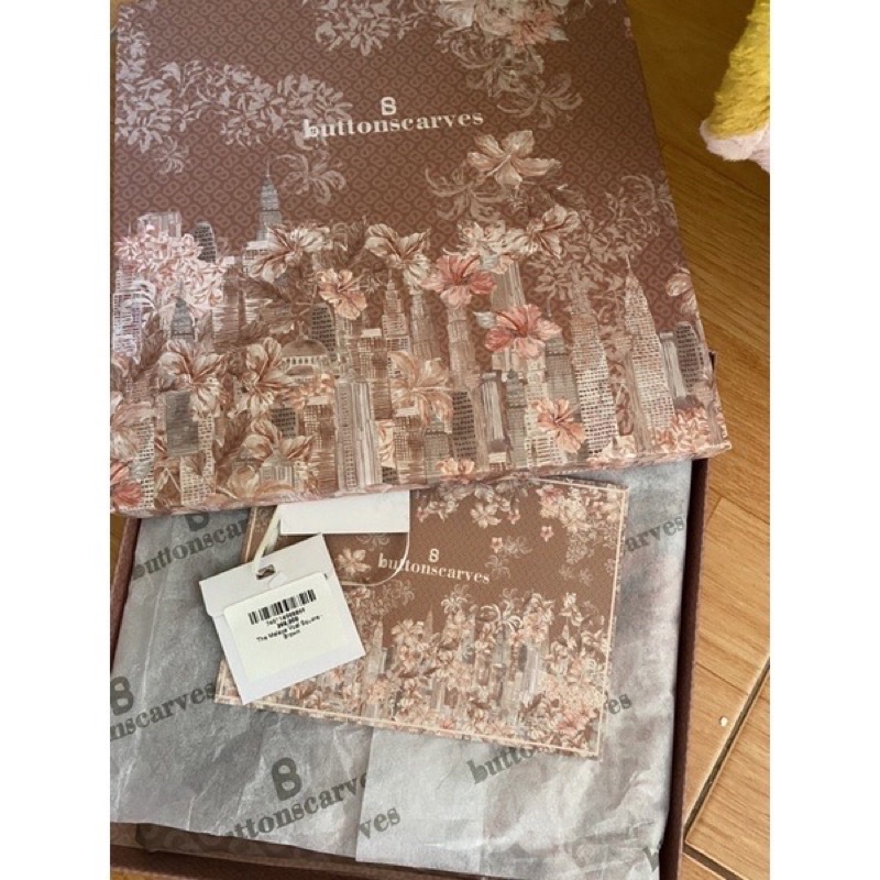 buttonscarves preloved malaya series brown