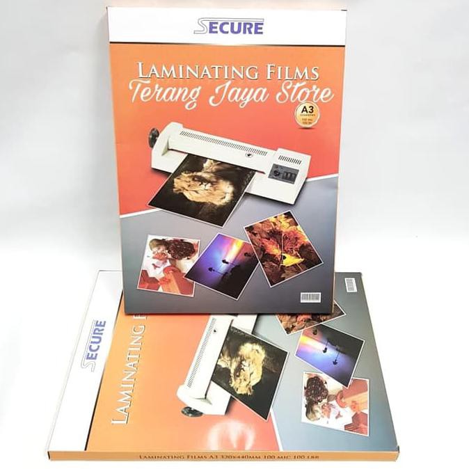

Laminating Film Secure A3 100Micron Plastik Laminating Secure A3