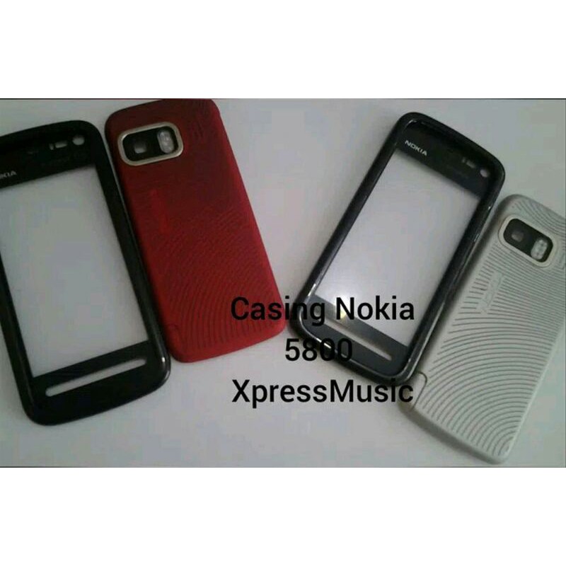 casing nokia 5800 kesing nokia 5800 express music depan belakang jadul/lama