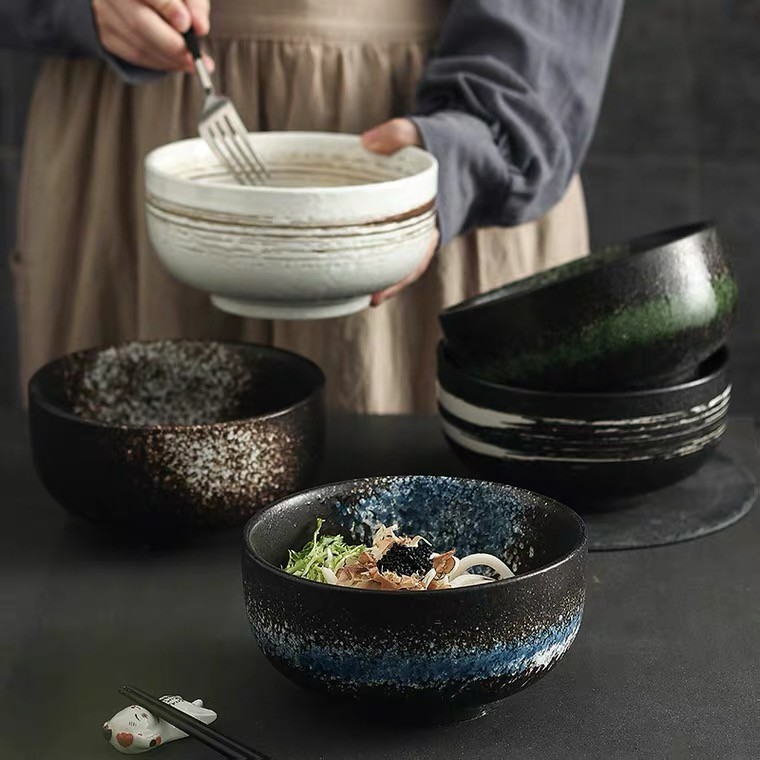 Japanese Ceramic Salad/Ramen Bowl Mangkok Mie Sup Besar