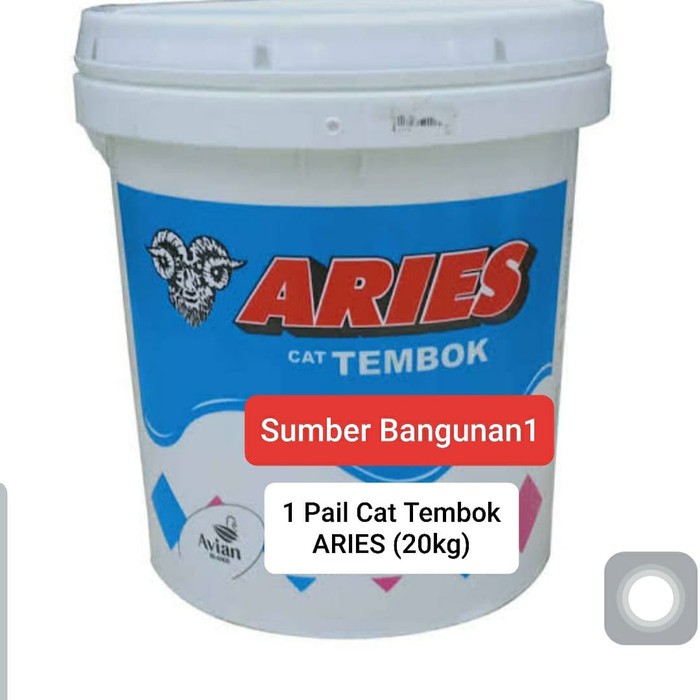 Cat tembok Aries 20kg by avian cat tembok 1 pail besar