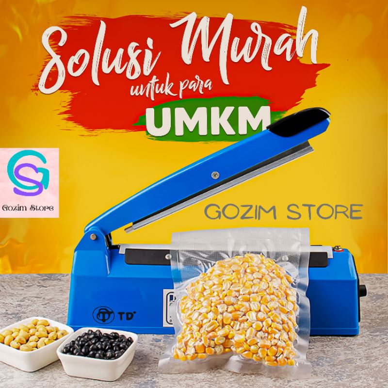 Impulse Sealer Twindog Portable Hand Sealer Alat Mesin Press Plastik Alat Perekat Plastik