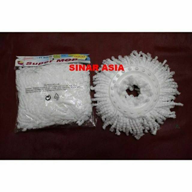 Head Mop Super Mop Refill / Kepala Kain Pel Super Mop