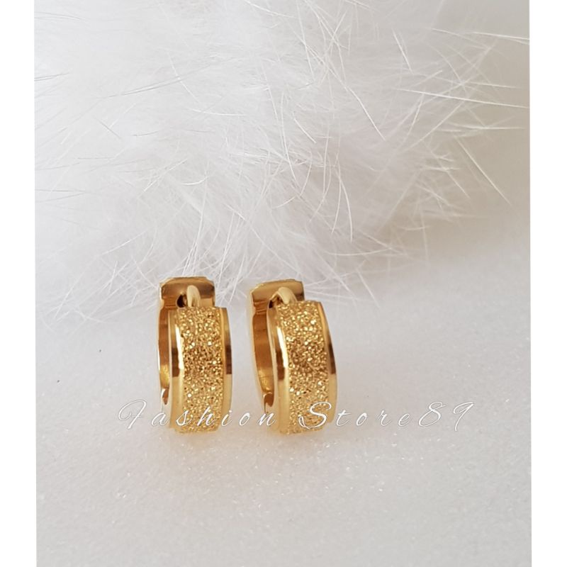 Ready Anting Jepit titanium pasir List samping Silber gold antikarat selamanya impor bestquality