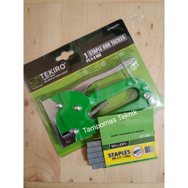 

Staples Tembak Tekiro 4-8mm Staples Jok Staple Gun Tacker Bonus Isi Staples