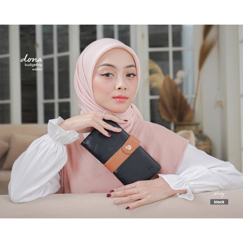 Dona Wallet Dompet Wanita Budgeting Synthetic Leather by HODY