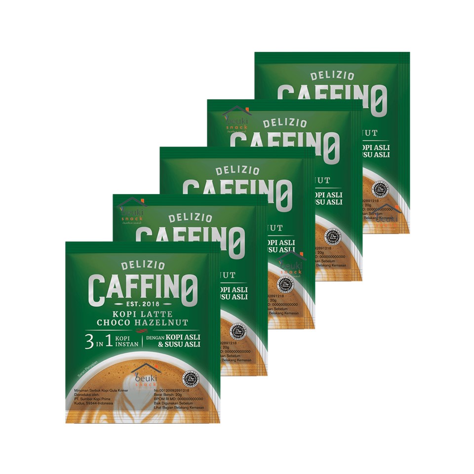 Jual Pcs Delizio Caffino Kopi Latte Hazelnut Shopee Indonesia