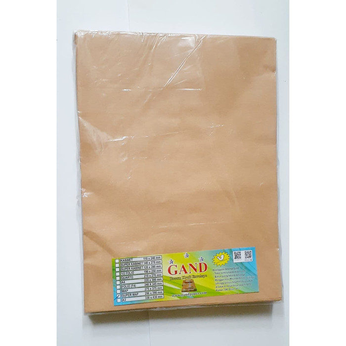

AMPLOP COKLAT GAND UKURAN SUPER MAP 290x390mm ISI 100 | KRAFT ENVELOPE