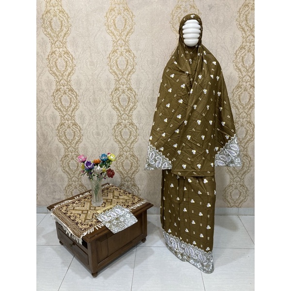 Mukena Bali | Motif Jumputan Keong