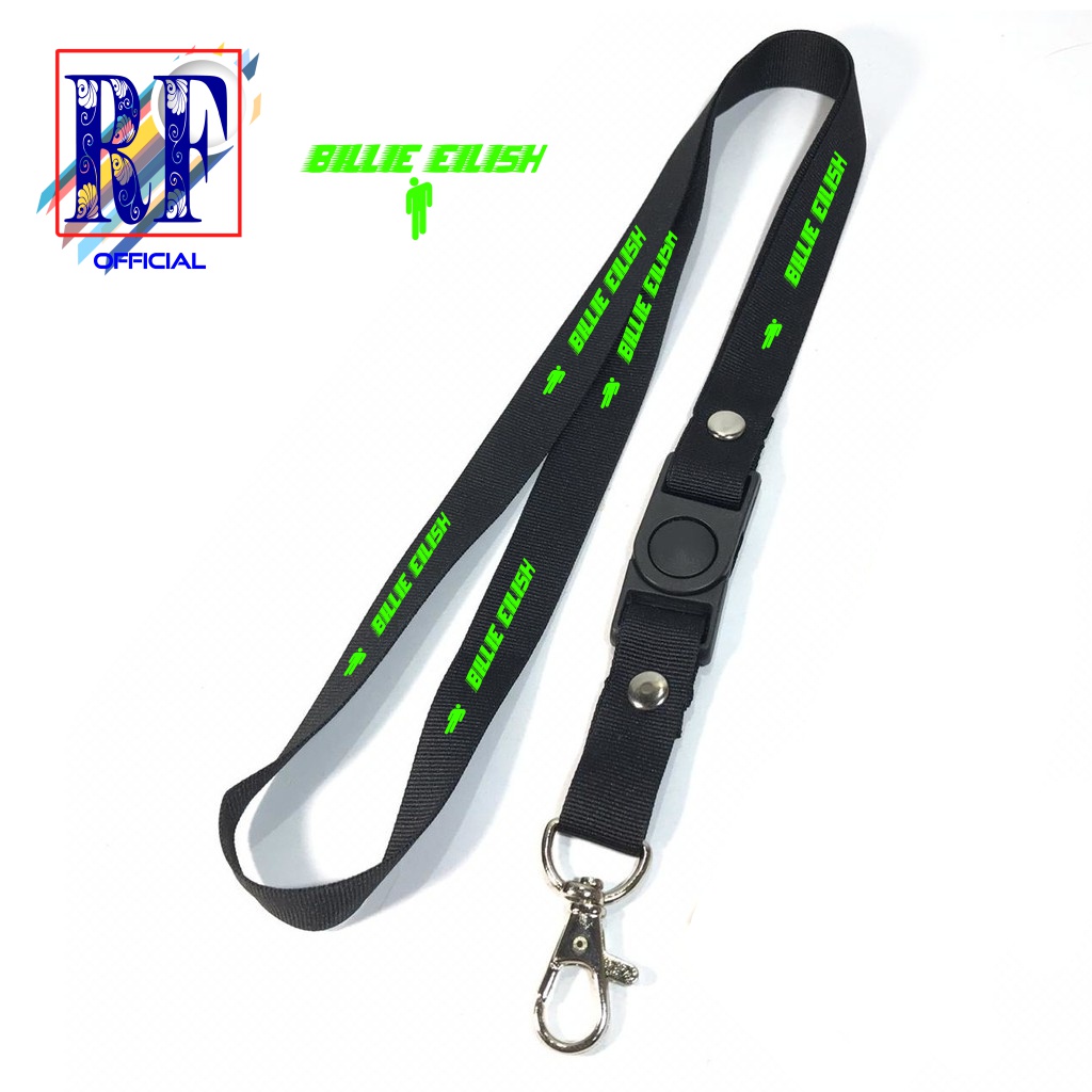 

Tali Lanyard BILLIE EILISH SINGER PENYANYI SONG MUSIC SOLO GANTUNGAN KUNCI/GANTUNGAN ID CARD/GANTUNGAN POD Best seller COD