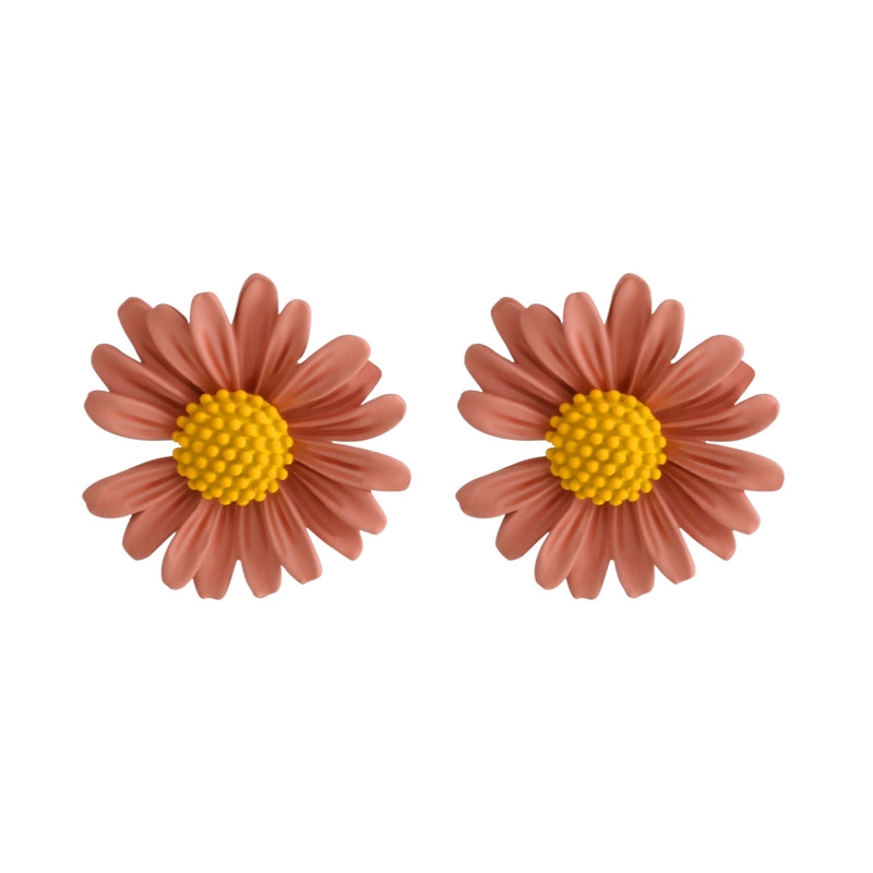 Anting Bunga daisy Kecil Segar Dan Cantik Aksesoris fashion Korea Wanita