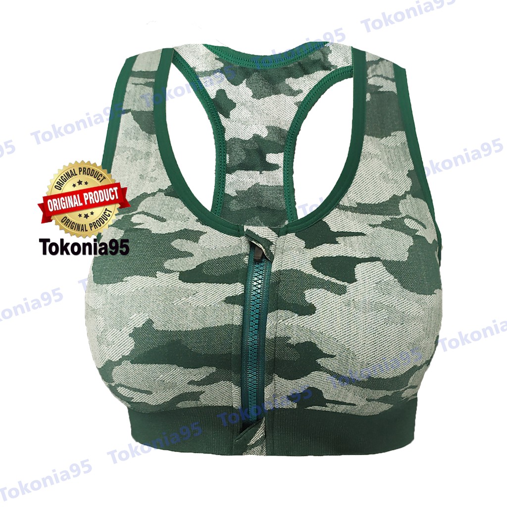 Insport BH Olahraga Fitness Yoga Gym Motif Loreng Art 2215