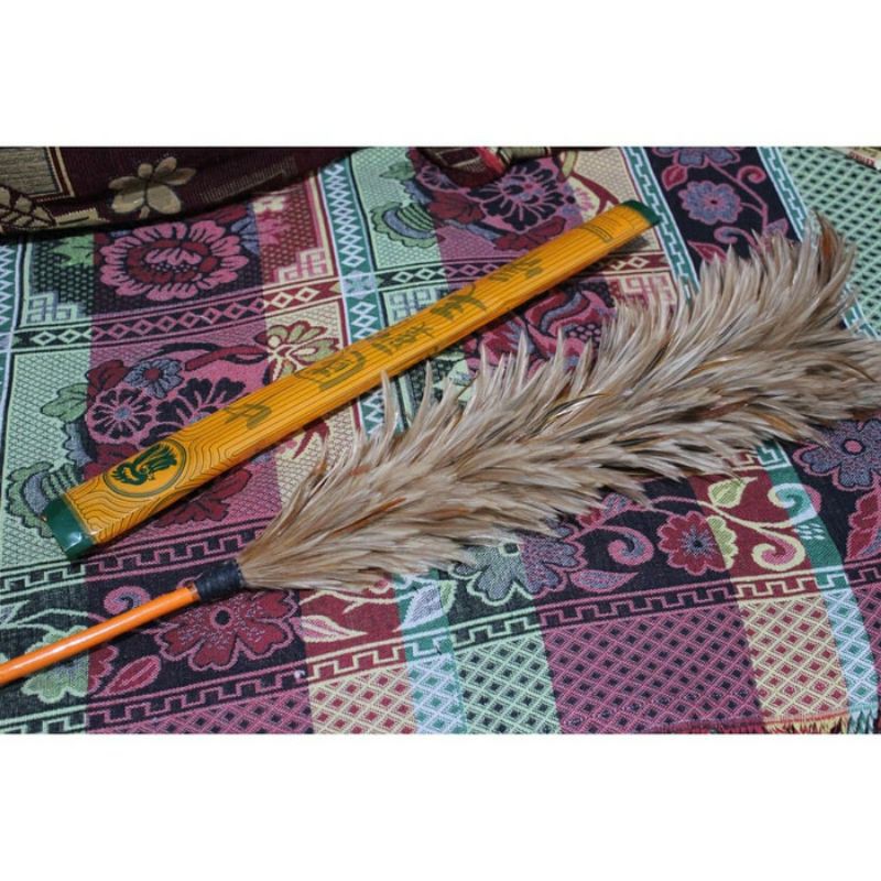 Ay00 kemoceng bulu ayam size 70cm