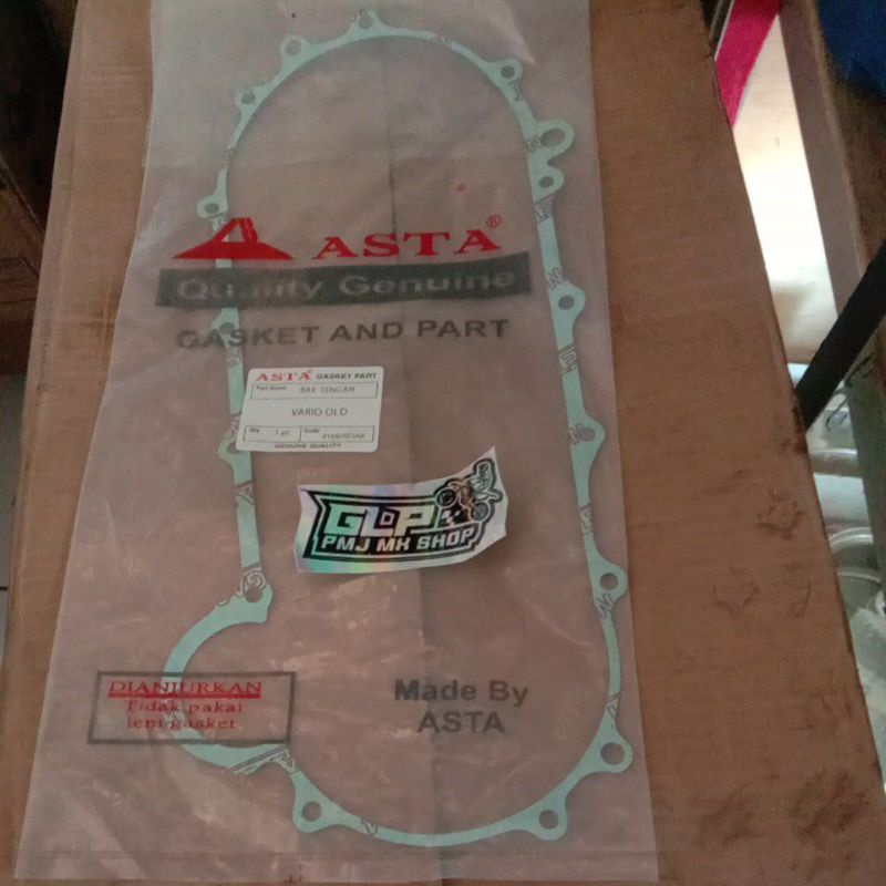 Paking Gasket Perpak Bak Blok CVT Tengah VARIO 110 CW CBS TECHNO OLD LAMA Karbu Asta Packing Gardan 
