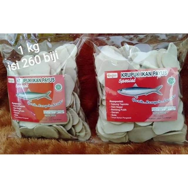 

Krupuk ikan payus asli pontang domas