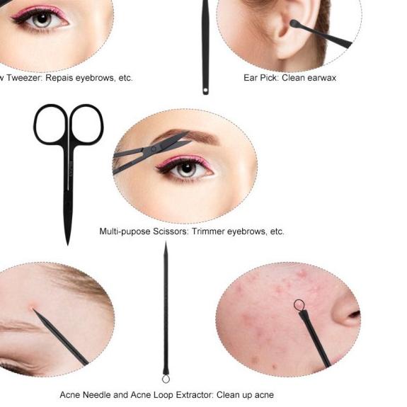 Gunting Kuku Set Lengkap Alat Pemotong Kuku Anti Cantengan Manicure Pedicure Nail Art Salon