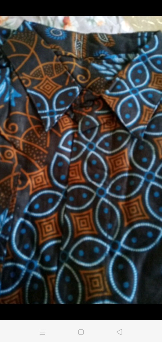 [bisa Cod] Maura Couple - Sania Ruffle Batik Couple Kemeja,hem,tunik Dan Blouse Murah