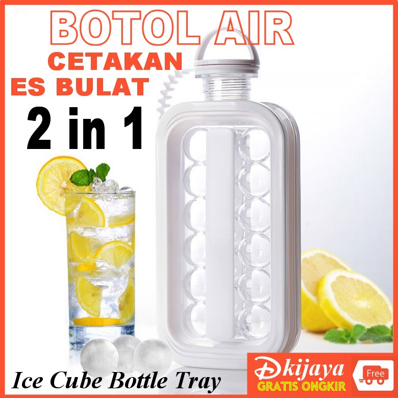 Botol Air 2 in 1 Cetakan Es Batu Bola ICE CUBE BOTTLE TRAY HOCKEY POT