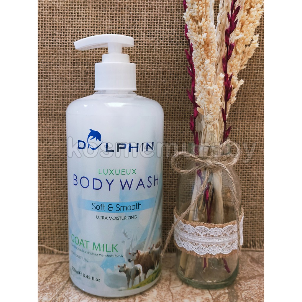 SABUN DOLPHIN GOAT MILK 500ML BPOM WAJIB NAMBAH BUBBLE