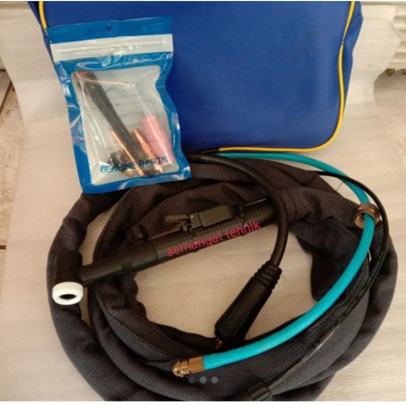 Stang Tang Torch Mesin Las TIG Tang Las Argon WP 17 TIG Argon Set WP 17 Stang mesin Las Argon 4mtr